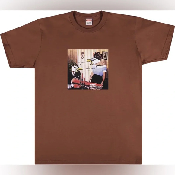 NWT Supreme X ANTIHERO Curbs Tee Brown Size Small - Picture 3 of 8